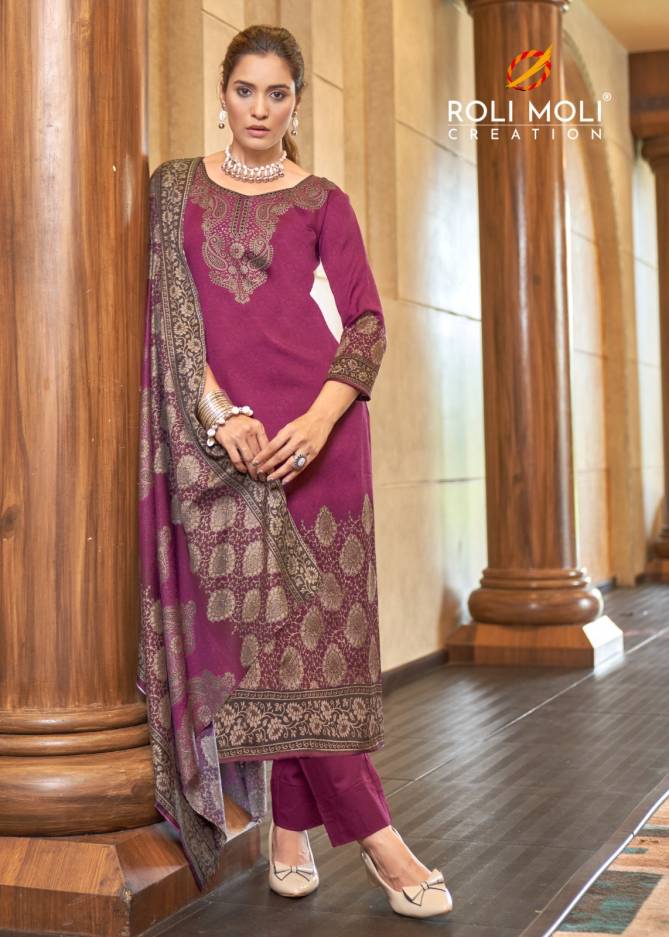 Faiza By Roli Moli Pashmina Printed Dress Material Wholesale Price In Surat
